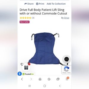 Sling Chair Without  Commode flap